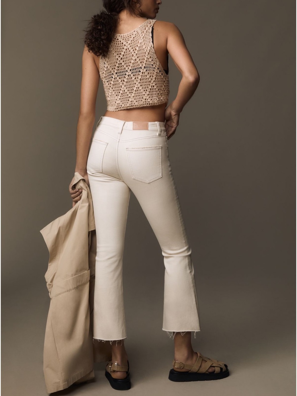 Pistola Lennon high rise crop Jean